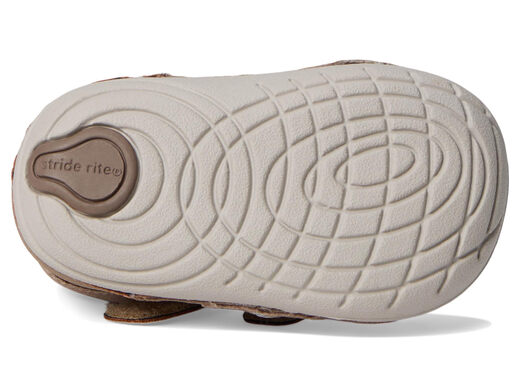 Stride Rite Baby Sandals Memory Foam Insole Velcro Soft Soled Toddler Shoes Universal for Boys and Girls Taupe 5 Baby