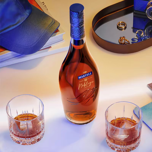 马爹利蓝带XO 马爹利名仕 干邑白兰地法国进口洋酒700ml  1000ml 礼盒装 马爹利名仕VSOP 1000mL 2瓶