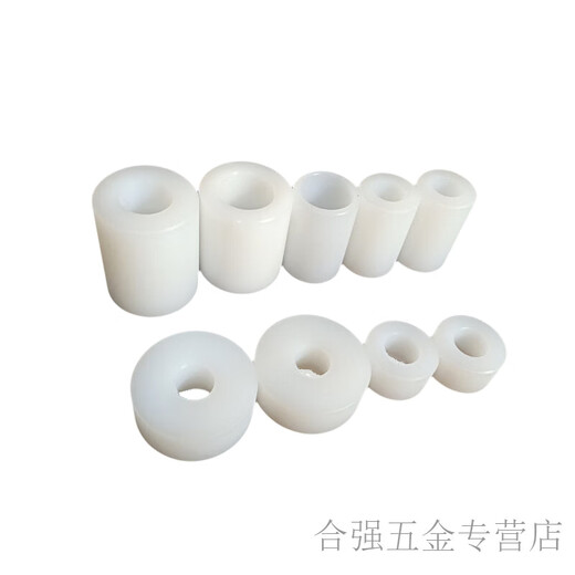 Tianfei nylon rod hollow sleeve cylindrical wear-resistant shaft sleeve hard plastic ring reinforced gasket gasket round processing custom-made special model