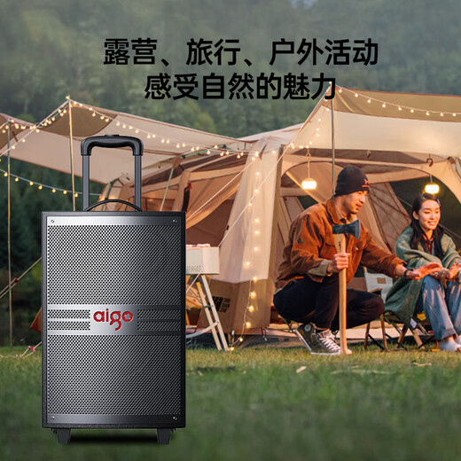 Patriot S312 12-inch square dance audio outdoor high-volume Bluetooth trolley speaker high-power portable mobile performance karaoke subwoofer street stall speaker standard version