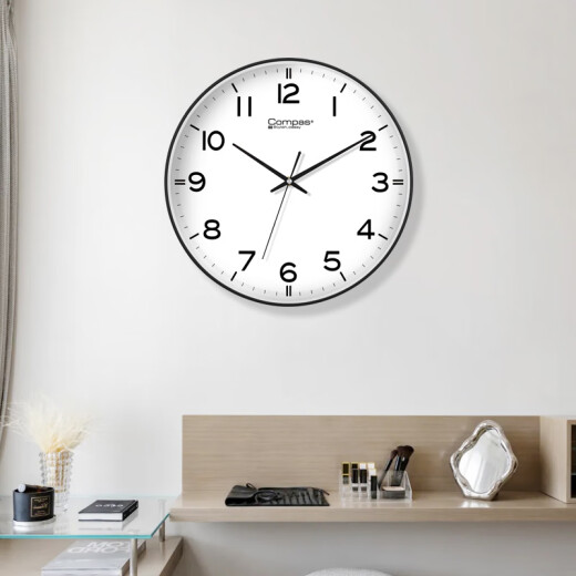 
Combasi wall clock living room watch simple quartz watch wall clock 3294A black