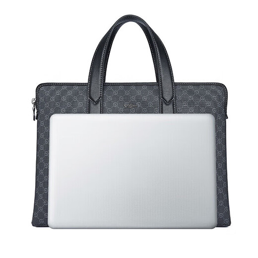 
Goldlion handbag horizontal large-capacity computer bag PVC men's bag business briefcase birthday gift gift business-PVC 13-inch large bag