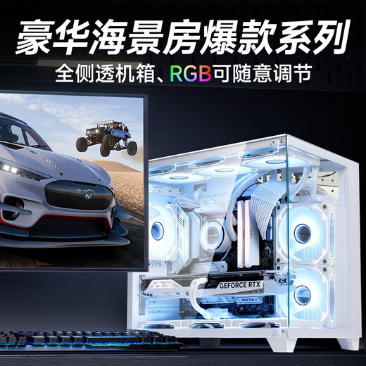 MSI zusammengebautes Computerkern i5 14600KF/7650GRE/5060/5060TI/5070 Seaview Room Game Console Computer Desktop Rabatt Computer DIY Host Allgemeines Modell: 12. Generation I3+RX580 8G Single Host Host