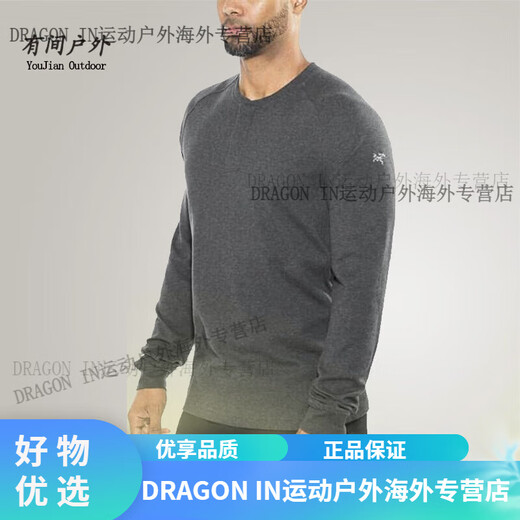 Arc'teryx (ARC TERYX) Sirrus LS Henley 20765 25890 Arc'teryx Henry long-sleeved sweater men's Glitch Heather/Water Wave Gray S