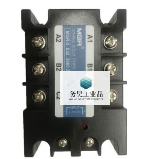 -3 032 3860Z three-phase 60A solid state relay DC control AC DC3-32V with fan combination MGR-3/032/3860Z