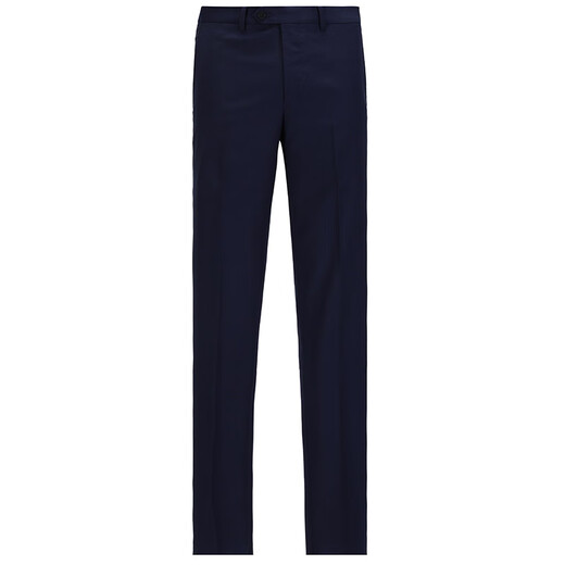 Callisto Callisto solid color basic style spring and autumn men's business casual flat lapel single-breasted suit trousers suit formal dress navy 180B suit 50B