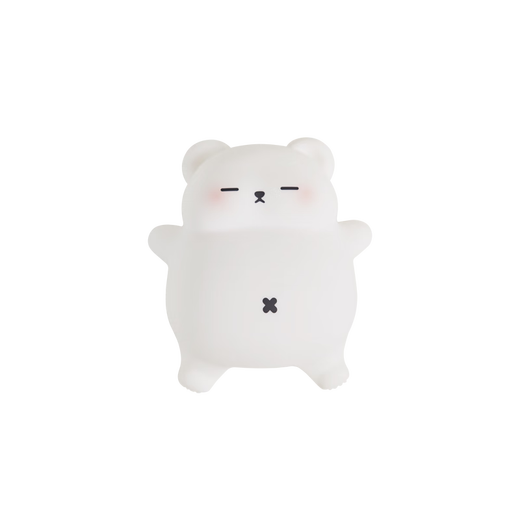 赟娅会呼噜大白熊伴睡小夜灯摆件床头拍拍灯硅胶灯情人节生日礼物男女 大白熊礼盒装【呼噜+三挡调节+定时伴睡】