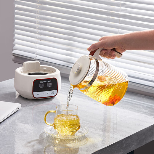 SCHNEIDER Schneider all-glass floral teapot SWK-XHSL1215