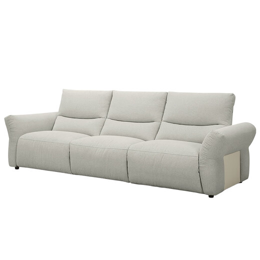 Lezhibao lazboy canapé fonctionnel salon de style crème tissu électrique zéro canapé mural de fleur vallée promenade 679 yunlanbai - trois personnes gauche électrique - 2,59 mètres