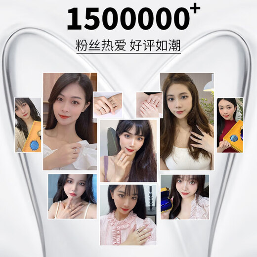 MZMZ Haoyue and Sea Platinum Couple Ring PT950 Platinum Pairing Rings Wedding Valentine's Day Birthday Gift for Girlfriend and Wife Light Luxury Style - Live Pairing Rings Local Warehouse/Next Day Delivery