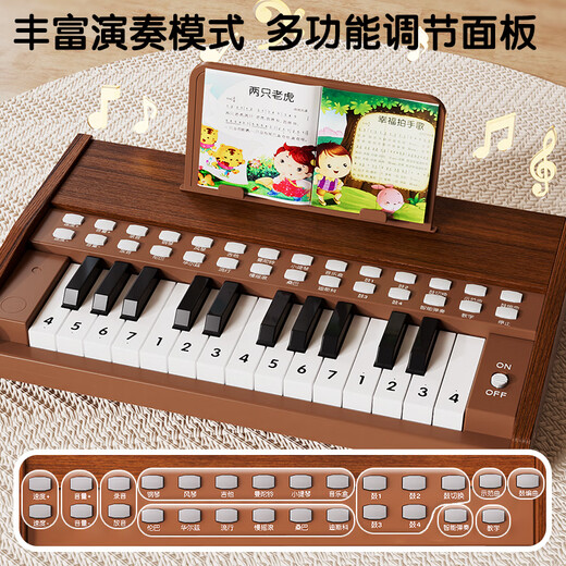 迪漫奇儿童钢琴玩具木质可弹奏迷你电子琴初学入门乐器男孩女孩生日礼物