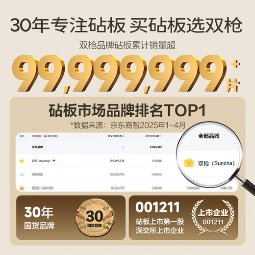 双枪（Suncha）乌檀木实木菜板 百年龄砧板家用案板抗菌切菜板40*27*2.5cm