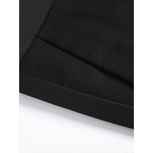 ROMON casual pants men's four-season trendy trousers for young and middle-aged people loose commuting business elastic versatile pants black 33