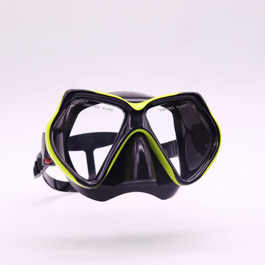 MI Xiaomijiao Gafas de natación con montura grande, protección para la nariz, gafas de buceo integradas, máscara de esnórquel con visión, gafas de natación para adultos y niños, antivaho, espejo de tres vías con montura grande, azul