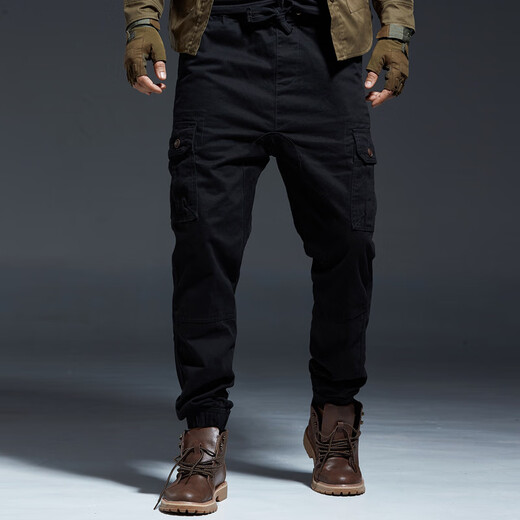 RankDavey Light Luxury New Brand Camuflage Pants Pantalones de trabajo Hombres de nueve puntos Moda Pantalones casuales Camuflage Sports Green 693a S