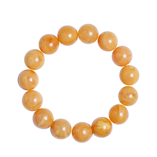 Qingchengshan Cultural and Creative Natural Beeswax Bracelet Russian Material Presbyopia Wax Flow Pattern Men's Bracelet Collection Grade Father's Day Gift for Men 12mm Flower Wax Bracelet Has Been Fragranced