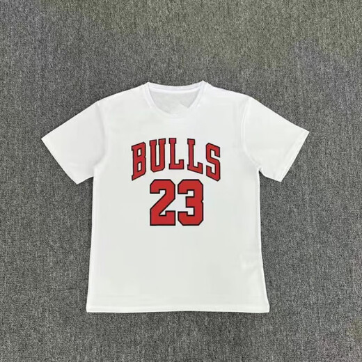 
Qiao Ting Bulls Rose Laven American basketball training suit Quick-drying short-sleeved sports T-shirt shooting suit trendy brand loose summer T6623 White Flyingman XS