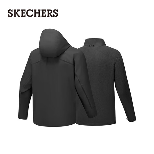 Skechers Tony Leung's same style Rubik's Cube 2.0 three-in-one jacket men's waterproof breathable polar fleece to keep warm
