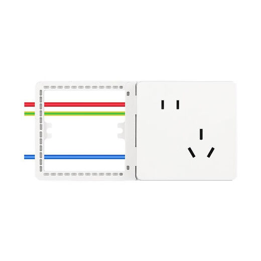 86 cassette expansion panel type concealed national standard air conditioner wall fixed expansion socket porous multi-functional household 16A10A universal white 16A10A universal expanded to the right misaligned five holes with nail-free glue