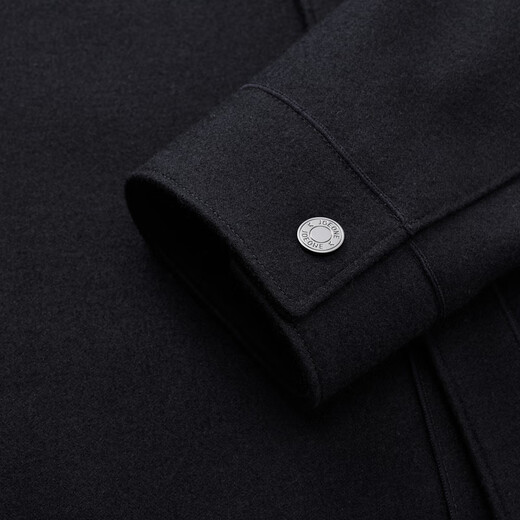 Jiumu King Warm-locking and cold-proof shopping mall same style jacket men's 30% sheep wool 25 new autumn woolen jacket top slim version + jet black + CJX2550612 L 175/96A (50)