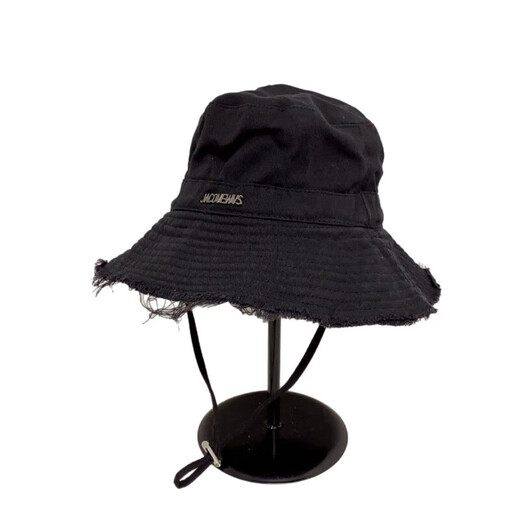 Koreanische Version Ins Feste Farben Stämme Buchstaben Großer Rangfischer Fischer Hut Frauen Frühling und Sommer im Freien Tether Sun Wanderwanderung Sonnenschutz Hut Beige (54-57,5 cm)