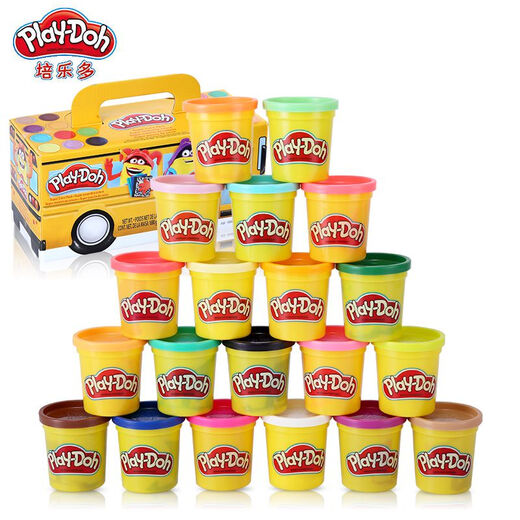 Playdoh培乐多彩泥20色补充装安全橡皮泥粘土手工儿童玩具792 前装载机E9226 其他