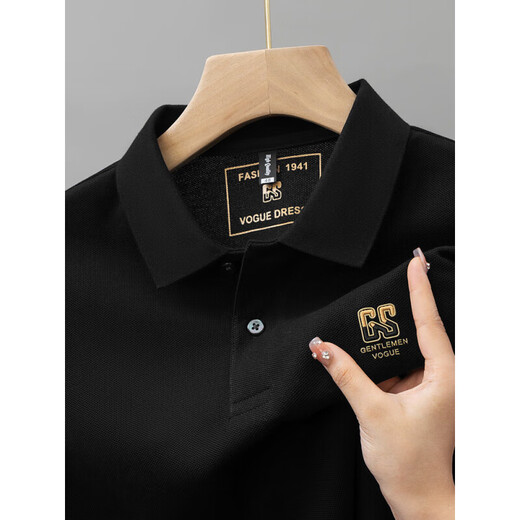 Pier Cardin Summer Cotton Pure T-shirt à manches courtes pour hommes courts à manches courtes à manches haut de gamme LAPELLE POLO POLO POLO POLO POLO TRENDY T 6628 Bleu marine [Picture principale] M / 48