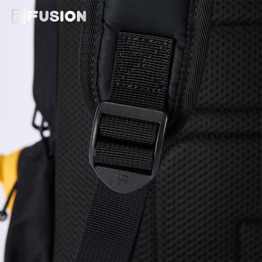 FILA FUSION斐乐潮牌【章昊同款】情侣款漫游包2025秋新款男女双肩包 深黑-BK XS