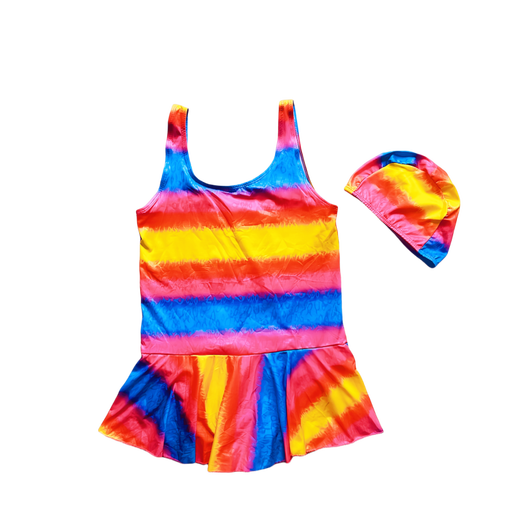 LiYunHouSe new hooded children's suit swimsuit one-piece girl baby swimsuit student swimming trunks large and medium children hot spring swimsuit (one-piece with bottoms) pink rabbit + swimming cap 55 (weight 15-25Jin Jin is equal to 0.5 kg)