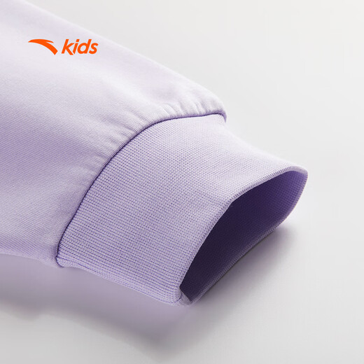 安踏儿童卫衣女童套头衫2025秋季宝宝长袖字母卫衣百搭A62537702