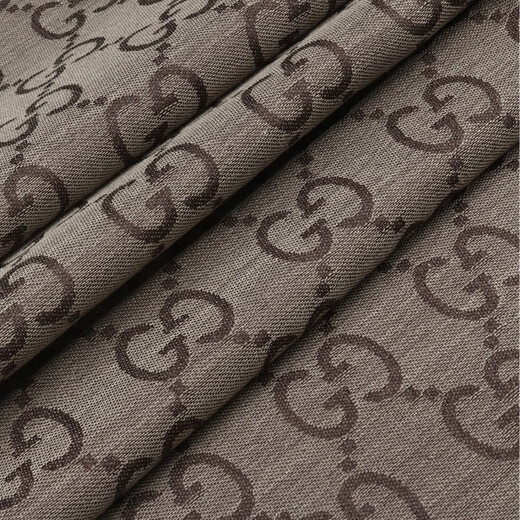 Gucci (GUCCI) Double G double-sided woven pattern, tassel shawl, wool scarf, same style for men and women, New Year gift for couples, light brown color 165904-3G646-9664