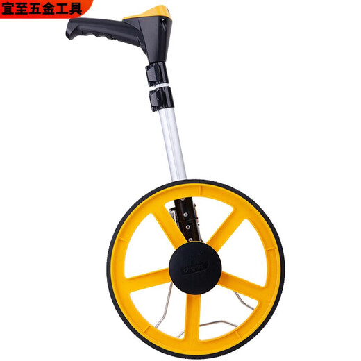 He Jiagong distance measuring wheel hand push roller range measuring instrument measuring road mechanical digital display rolling push ruler engineering distance measuring ruler mechanical table 12.5-inch large wheel DL9712)