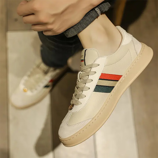 VIPVCK men's shoes, white shoes, men's 2025 summer and autumn new style lightweight, simple, versatile color-blocking thick-soled fashion casual sports shoes Mixing Vck1289 41