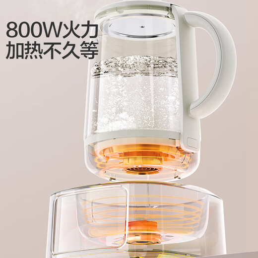 Midea health kettle, thermostatic kettle for babies, milk kettle, insulated milk 316L stainless steel/full glass, optional electric kettle, tea kettle, stewing all-in-one 1 A good helper for precise milk adjustment - flagship new product 1.3L