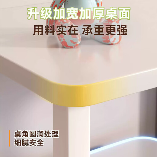 Yulin side table coffee table sofa side table living room corner rack sweeping robot printer storage rack YLJ18 side table storage rack 50*40*81cm-white