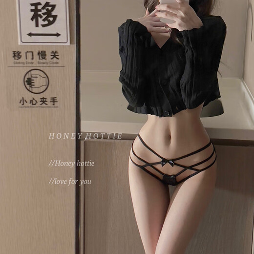 Universal sweet effect Sexy and sweet hollow lace mesh low-waist pure lust girl panties White 12% off for purchases of 5 pieces One size fits all