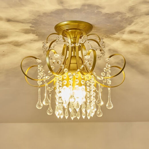 Chandeliers en cristal européen Corridor Light Corridor Balcon Light Entrée Lumière Valette de plafond Crystal Light 1W 9888