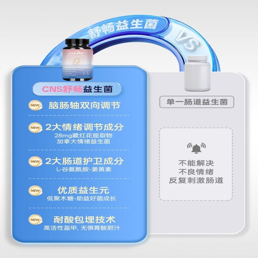 L-CALORIE舒畅益生菌胶提取物情绪益生菌肠道调理肠胃脾胃 1瓶体验装【开始改变】