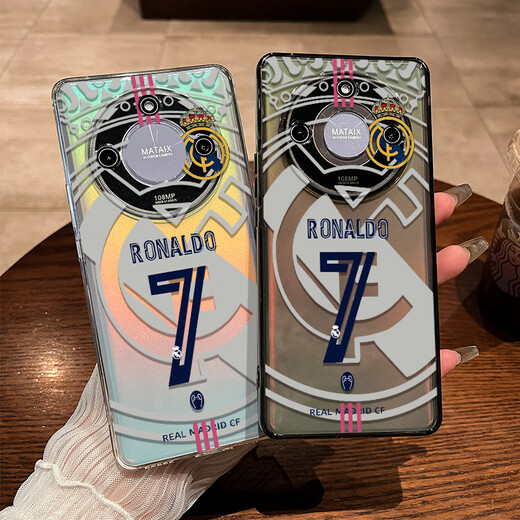 Membrane Lu Tang is suitable for Huawei Honor X60 mobile phone case Real Madrid C Ronaldo Lucky 7 X50PRO new transparent X50GT lens full transparent - Real Madrid C Ronaldo Lucky 7 [Photo frame TPU9738 Honor X40i