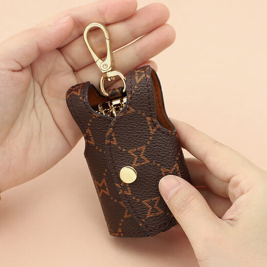 Mashalanti Key Sac pour les femmes clés de voiture de voiture pour femmes Mini Geste Taist Keychain Bag cadeau d'anniversaire pour la mère et la femme Dark Brown