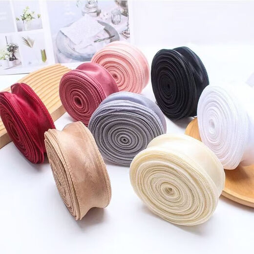 Fishtail yarn with cake box, bow, ribbon, gift box, packaging, flower wrapping material, hand-held flower tie, burgundy, buy one get one free