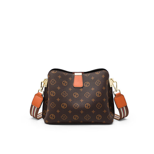 
CALVIAKRIM International Light Luxury Brand 2025 New Fashion Women's Crossbody Bag Large Capacity Versatile Shoulder Bag Bucket Bag Coffee Color