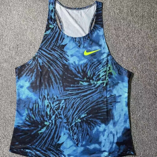 NBA KIDSNIKE track and field training vest for men and women sports physical examination quick-drying running marathon sports breathable competition uniforms Arthur Deep Blue M