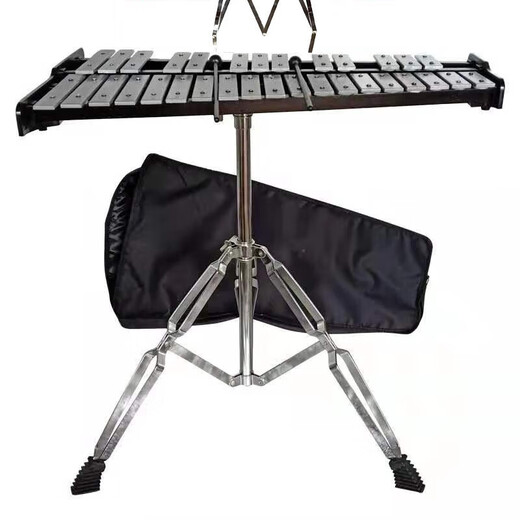 海伦威尔钟琴32音铝板琴37音钢片琴马林巴铁琴打琴打击乐器奥尔夫叮当 37音级【加大】红木制钟琴