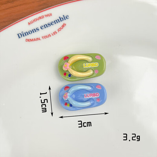 Funny Cartoon Beach Slippers Hairpin Duck Clip Cute and Doesn’t Hurt Hair Mini Children’s Hair Accessory Hairpin Cute Small Clip 3 pieces Random No Jam