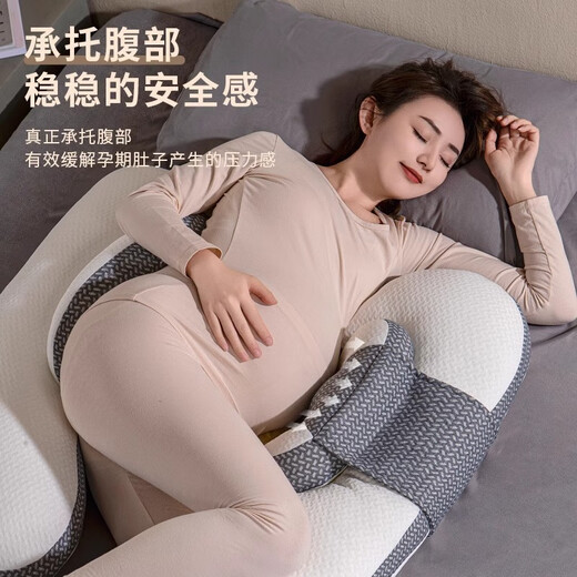 Xulin Japan Pregnancy Pillow Removable and Washable Waist Support Side Sleeping Pillow Special for Sleeping Divine Device Belly Support Belly Side Sleeping Pillow Pillow Supplies During Pregnancy Green Sea Stars Hygroscopic and Antibacterial | Skin Friendly and Soft