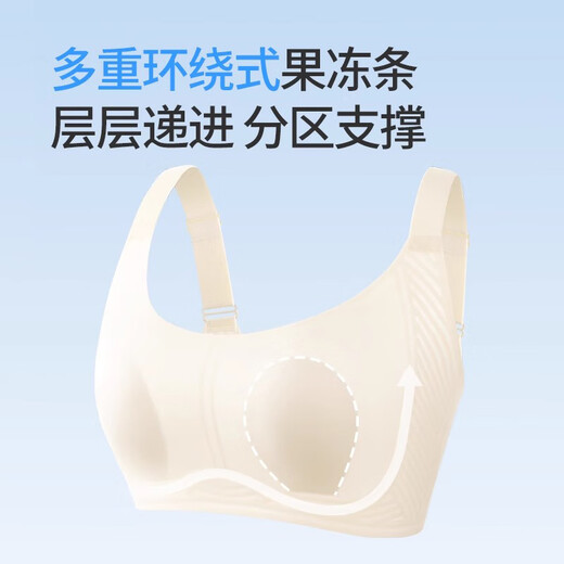 
Langsha large size fat mm underwear for women 2025 new traceless rabbit ear cup ice silk bra with pair of breasts large breasts showing small bra