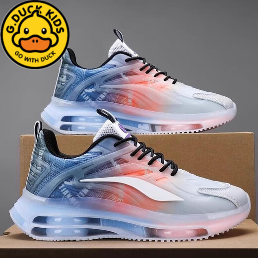 
G.DUCKKIDS boys' shoes Autumn 2025 new trendy sports shoes for children's air cushion running shoes trendy shoes Jinjiang Lecheng 683 black blue red [break code] 37 standard sports code