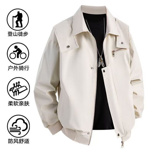 Mountain outdoor jacket men's American retro functional college style baseball uniform jacket simple coach flight suit jacket high quality heavy upgrade black XL recommended weight 120-135 Jin Jin equals 0.5 kg can be worn