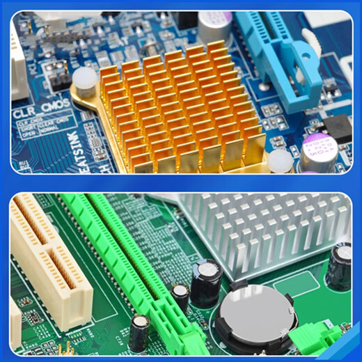 Zejie routing CPU radiator memory graphics card electronic cooling block 5*6*10*20*22*25*28*40 aluminum heat sink slotted 6mm black + cleaning set + silicone pad